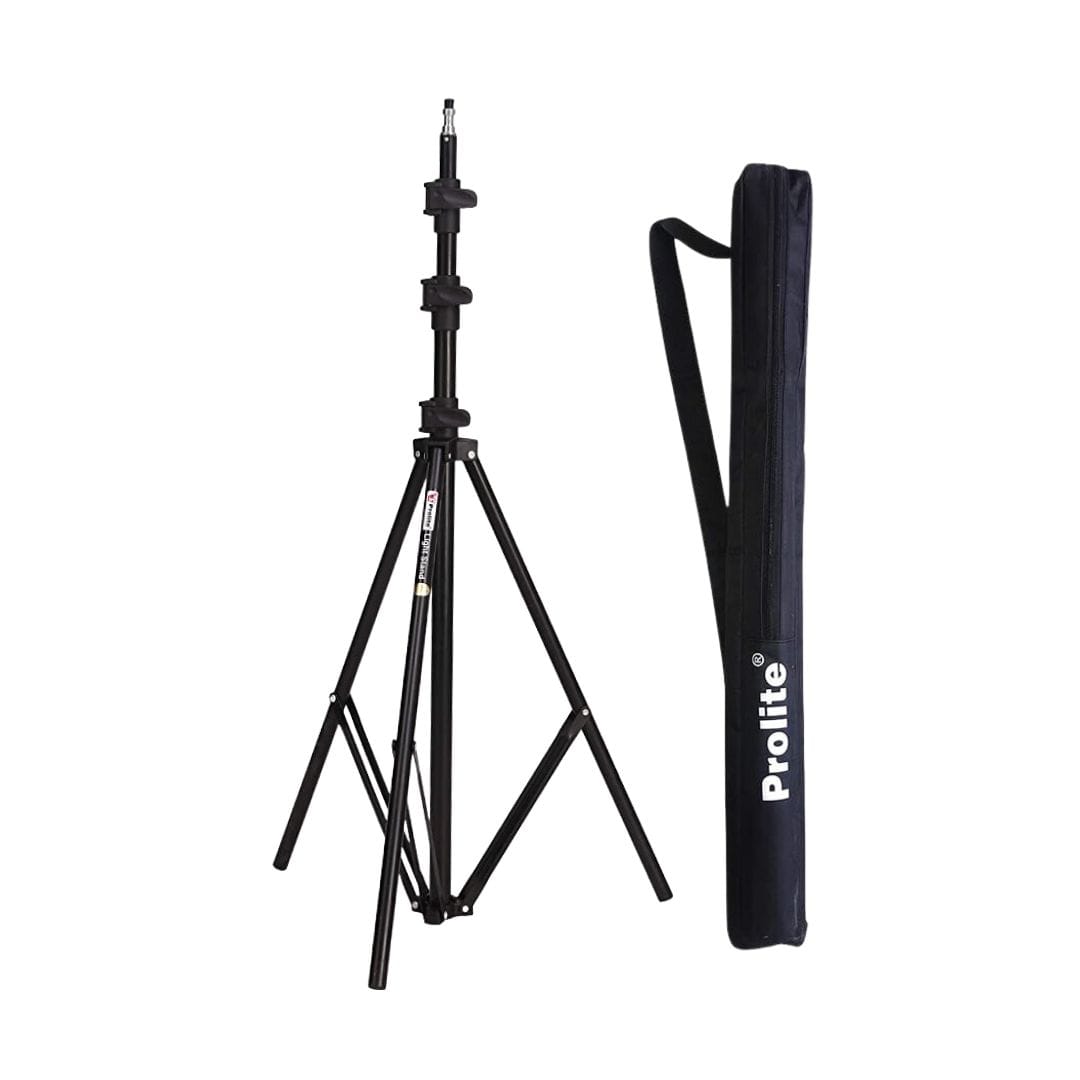 Prolite Heavy-Duty Light Stand (9 feet) for COB Lights, Ring Light, Video Lights, Flash, Reflector, Diffuser, Photo & Video Studio Shooting (Portable, Foldable with Carry Bag)