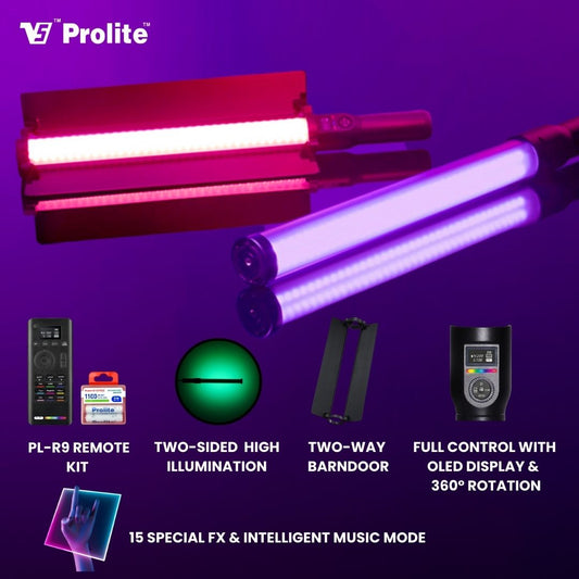 Prolite Stick Light PL500R RGB (with REMOTE & AAA Cells)