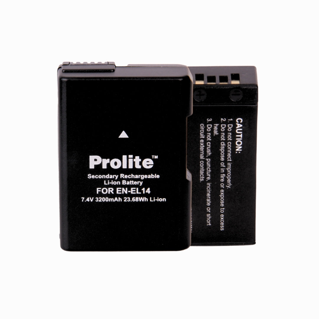 Prolite EN-EL14 Platinum Camera Li-ion Battery | Rechargeable | Use as Replacement Nikon Camera Battery