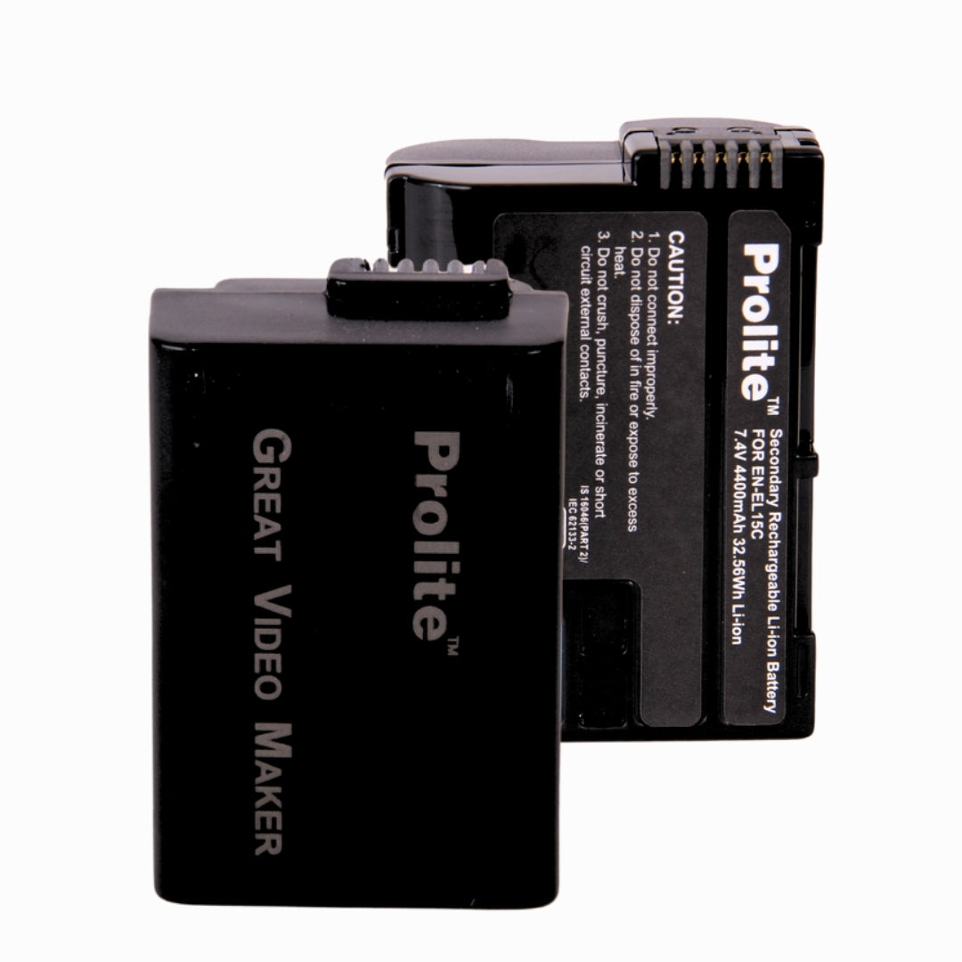 Prolite EN-EL15C Platinum Camera Li-ion Battery | Rechargeable | Use as Replacement Nikon Camera Battery