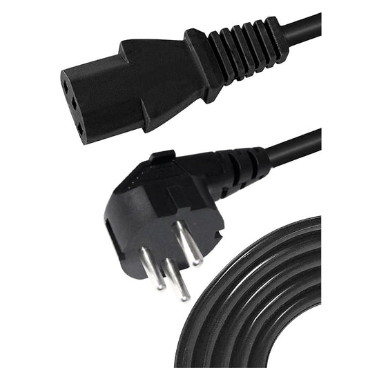 Prolite 3-Pin AC Power Cord (20m) | 240V, 16A | Type C13 Out | Replacement Cable for Video Light, Printer, Monitor, TV, PC | Black (Copy)