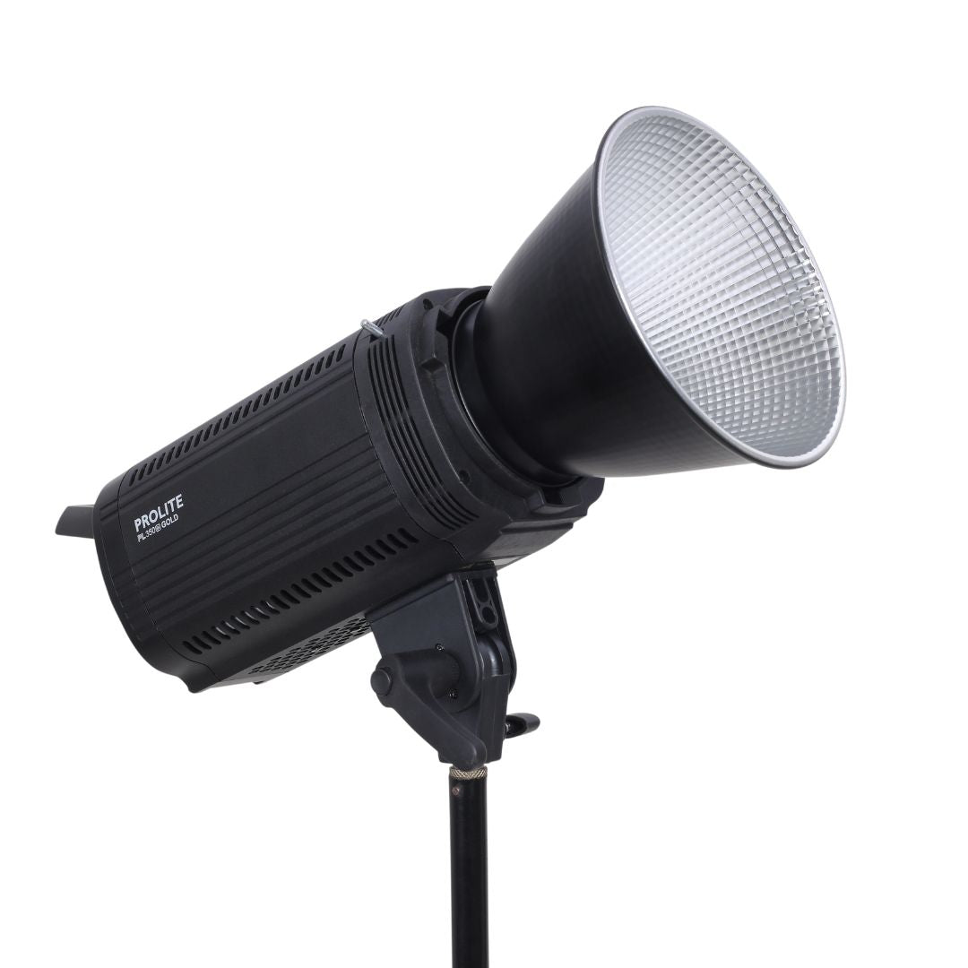 Prolite Litemax PL-350 Bi Gold (with Metal Reflector, 5 Color Filter Set (RGBWW), PL-C9 Remote 2.4GHz, Enemax 1100 AAAX2)